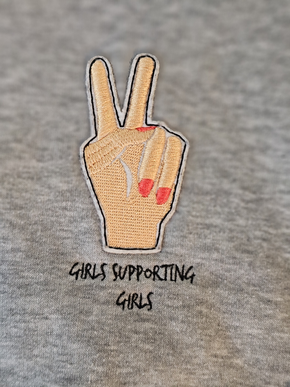 SweatshirtGirls Supporting Girls Patch Sweatshirt - Fits Small To Medium